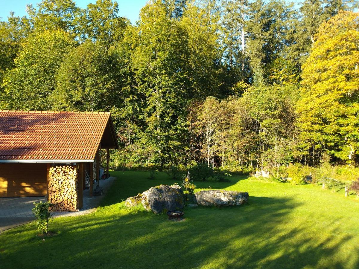 Huettenzauber Ferienwohnung Mitten Im Nationalpark Lindberg Esterno foto